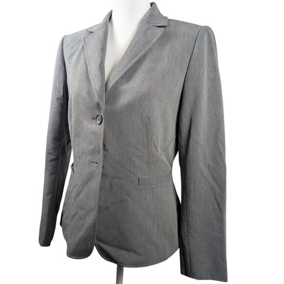 Mix By Tahari Arthur Levine Women's Blazer Jacket Gray Business Career Size 6 - Picture 2 of 6